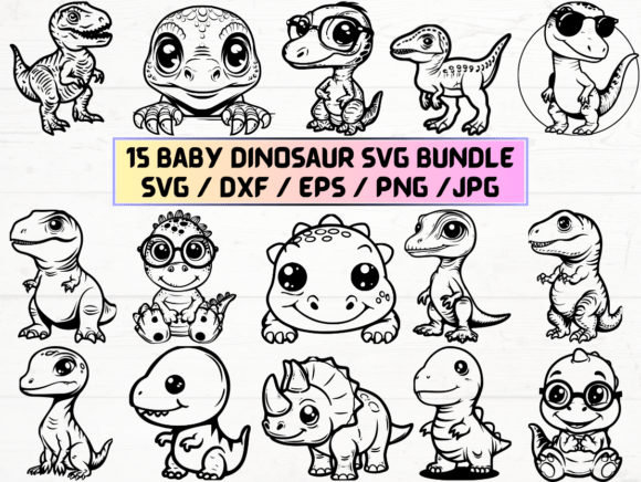 Baby Dinosaur Svg Laser Cut Files: A Creative Resource for Modern Designers