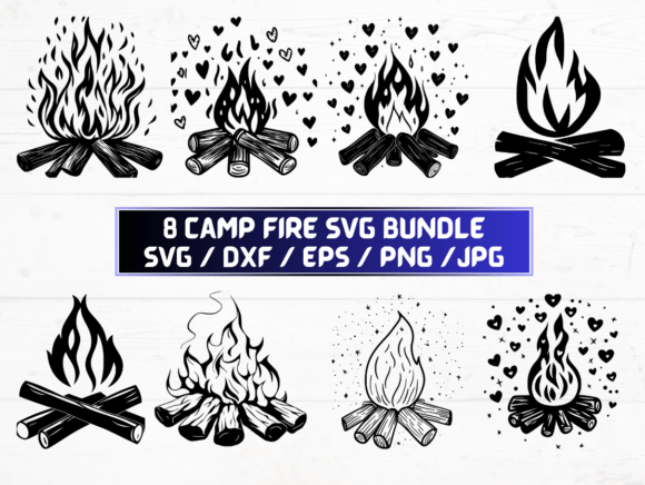 Camp Fire Stencil: A Versatile Digital Tool for Creative Projects