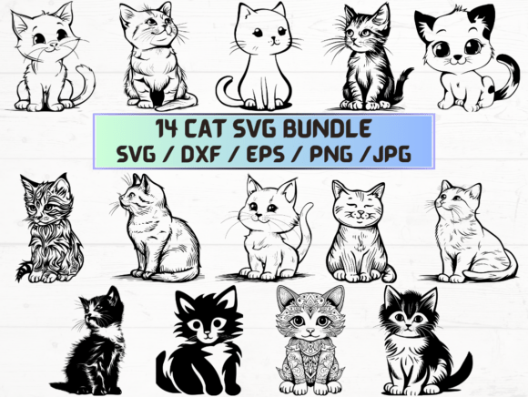 Cat Silhouette SVG for Creative Projects