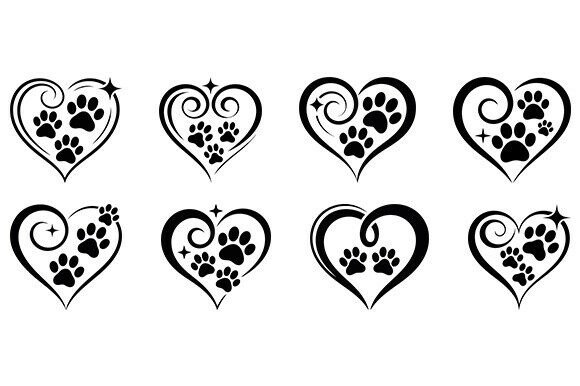 Paw Print with Heart Svg Bundle: A Versatile Tool for Design and Workflow