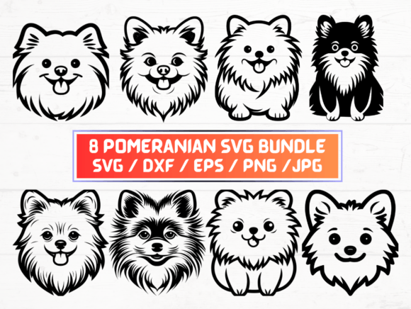 Pomeranian SVG Design