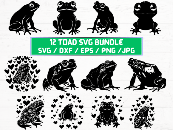 Toad Silhouette Svg